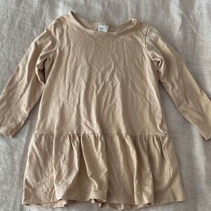 H&M Kids Light Brown Long Sleeve Dress 2T